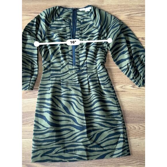 VERONICA BEARD Navi Olive green Black Animal Print Mini size 2 / xsmall - Picture 9 of 12